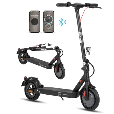 Produktbild von Leawin E9T E-Scooter mit Straßenzulassung ABE, 10 Zoll Wabenreifen, 500W, 20 km/h, App, LED-Display, faltbar, Scheibenbremse, Doppelfederung, 120 kg