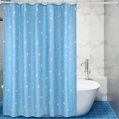 Immagine prodotto di Tenda da doccia impermeabile con motivo a stelle, 240 cm