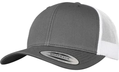 Image de Yupoong Retro Trucker Cap dunkelgrau/weiß Uni