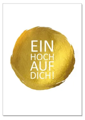 Produktbild von Postkarte, Ein Hoch auf Dich!