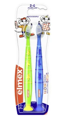 Image de elmex brosse à dents enfants Duo Pack, 2 pces ZBU