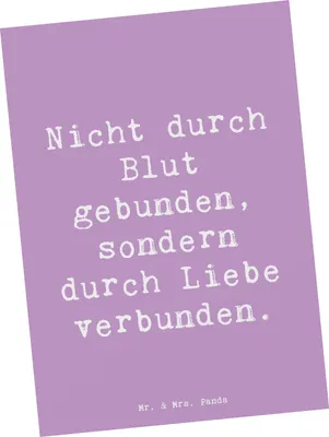Produktbild von Mr. & Mrs. Panda bildkarte Spruch Adoptivbruder Liebe - Lavendeltraum - Geschenk, Postkarten, Familie, Familienverbindung, Weihnachten, Ansichtskarte, Postkarte, Adoption