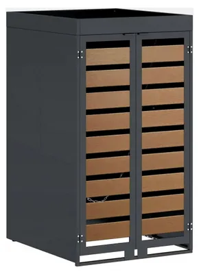 Produktbild von Mülltonnenlager mit Pflanzerdach für 240L Tonne Anthrazit