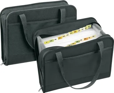Produktbild von Veloflex Fächertasche Office 4446880 DIN A4 24 Fächer Textil sw