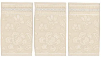 Produktbild von Pip Studio Gästehandtuch Jasmin Jacquard Sand (30x50cm) (3-teilig)