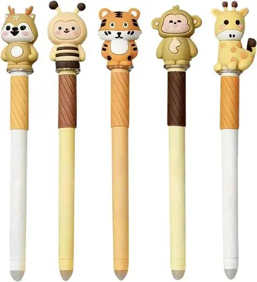 Productafbeelding van Gelpennen Set - Uitwisbare Pennen - Schrijven en Tekenen - Uitveegbestendig - 5 Stuks - Blauw