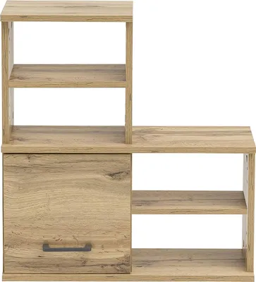Produktbild von MÖBELPARTNER Hängeregal Nora 145004 eiche landhaus 59,8 x 20,5 x 64,8 cm