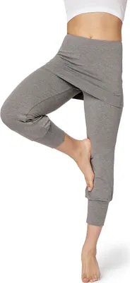 Produktbild von Bellivalini Damen Leggings Yogahose mit Rock 3/4 Hose BLV50-276 (Medium Melange, 3XL)