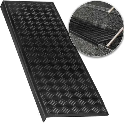 Zdjęcie produktu dla Deco4Home Stopień na Schody | 25x75cm | Mata Schodowa | Czarny