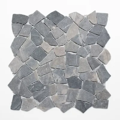 Produktbild von Mosani MOS44-30-120, Mosaik, Marmor, Schwarz, Indoor, Rechteck, 305 mm