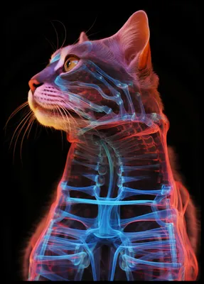 Produktbild von Plakat 64x90cm Anatomie der Katze