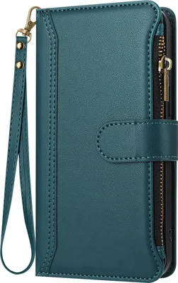 Image de Avizar, Oppo A5 Pro Etui Portefeuille Aimant, Vert foncé