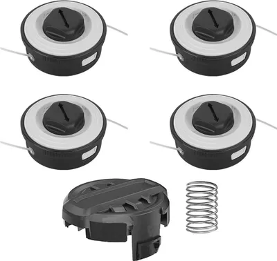 Produktbild von INF Trimmerkopf Set - 4 Spulen + 1 Deckel + 1 Feder für Stihl FSA 57 FSE52