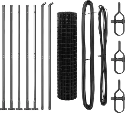 Produktbild von Möbel Eurozaun Set aus 2 Grau Metall 10 x 1 m Langlebig Zaun - Metallzäune 3350926