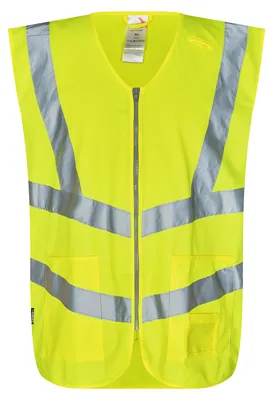 Produktbild von F. Engel Safety Weste mit Reißverschluss, Gelb, Gr. XS/S