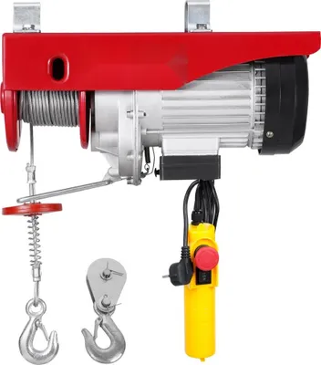 Obrázek produktu pro Elektrický lanový kladkostroj Lanový naviják 800 kg - Kladkostroj s dálkovým ovládáním - 12 m - Těžký kladkostroj - Ideální pro stavebnictví a průmysl