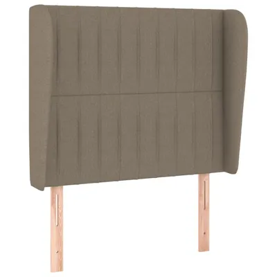 Produktbild von vidaXL Kopfteil mit Ohren Taupe 83x23x118/128 cm Stoff