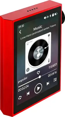 Produktbild von ZELURXX Tragbarer HiFi Musikplayer 32GB mit Bluetooth 5.2 & WLAN, 2,8" Touchscreen, TF-Karten Unterstützung, MP3 FLAC WAV Audio Player, Rot