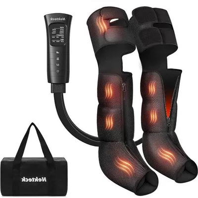 Productafbeelding van Beenmassageapparaat - Luchtcompressie massage - Spierontspanning Bevorderen - 3-in-1 Functie - 39x19x23 cm - Grijs
