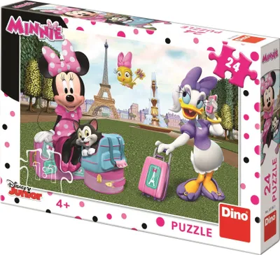 Productafbeelding van DINO Puzzel: Minnie in Parijs, 24 stukjes