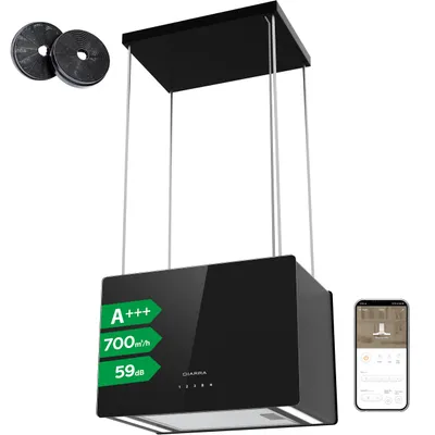 Produktbild von CIARRA  700 m³/h Inselhaube Freihängend Dunstabzugshaube WiFi App Touch Bedienung VM4850B