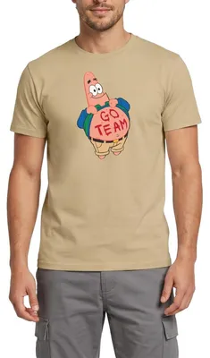 Produktbild von Spreadshirt Spongebob Schwammkopf Patrick Star Go Team Design Männer T-Shirt, XL, Sandbeige