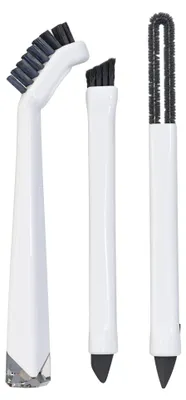 Reinigungsbürstenset 3 Stück – Nylon & Silikon – für Bad, Dusche, Fliesen