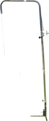 Produktbild von Edelstahl Grillgalgen mit Kurbel + Seil / Höhe 180 cm / Schwenkgrill Gartengrill Grill Grillarm Dreibein