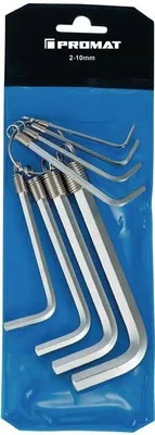 Produktbild von Winkelschraubendrehersatz 8-tlg.Ku.-Tasche SW 2-10mm