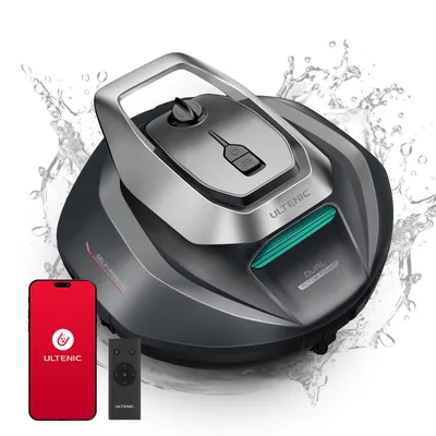 Produktbild von Ultenic P10S bazénový robot, bezdrôtový bazénový vysávač batéria, 5200mAh, 90 min, 3 bezkefkové motory, automatické čistenie, 2,5 l nádoba, samočinné parkovanie