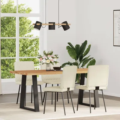 Produktbild von Möbel Esszimmerstühle 4er Sets, Küchenstühle - multifunktional& Moderne - Creme Samt - Wohnzimmerstuhl CLORIS7305045