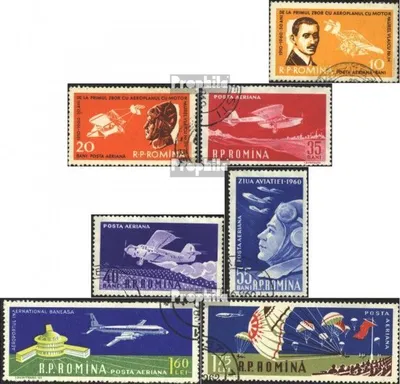 Produktbild von Briefmarken Rumänien 1960 Mi 1861-1867 (kompl.Ausg.) gestempelt Erstflug