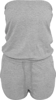 Image de Build Your Brand BY018 | T-shirt femme Jumpsuit chaud - Couleur : Heather Grey - Taille : XL