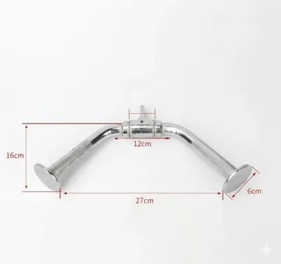 Produktbild von Tornello Sports kurzer Trizepsgriff 27 cm – Kabelzuggriff für Trizepsdrücken