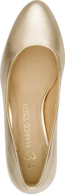 Produktbild von MARCO TOZZI Damen Pumps klassisch elegant mit Blockabsatz 2-22435-43, Größe:40 EU, Farbe:Gold