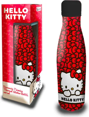 Produktbild von Hello Kitty Water Bottle Rot I Hello Kitty Wasserflasche | Trinkflasche 500ml