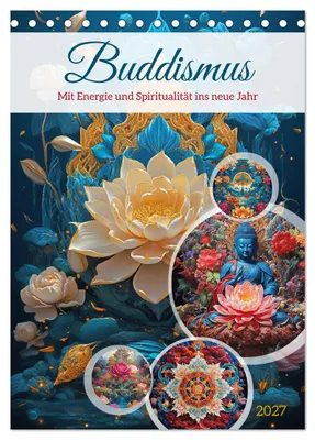 Produktbild von Buddismus (Tischkalender 2027 DIN A5 hoch), CALVENDO Monatskalender