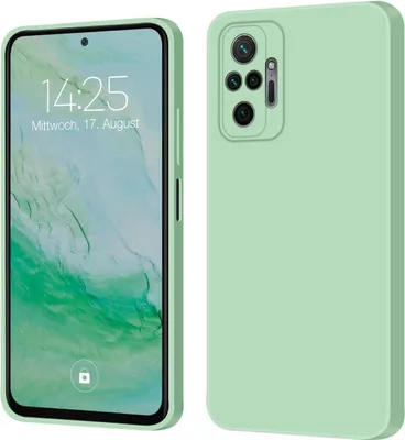 Produktbild von Hülle für Xiaomi Redmi Note 10 Pro Case Cover Bumper Silikon Softgrip Schutzhülle Farbe: Türkis