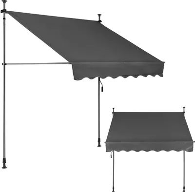 Produktbild von Höhenverstellbarer, wasserdichter Balkon-Sonnenschirm mit Handkurbel