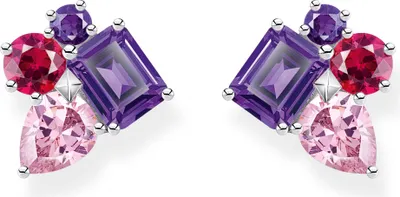 Produktbild von Ohrstecker mit 4 aufwendigen Zirkonia Steinen - Thomas Sabo Modell: H2275-477-7
