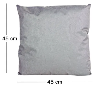 Produktbild von JACK 1x 45x45cm Outdoor Lounge Kissen Dekokissen inkl. Füllung Wasserabweisend Sitzkissen Garten Stuhl Lotus Effekt, Farbe:Grau