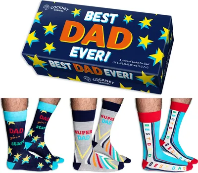 Produktbild von Best Dad ever! Papa Socken in 39-46 (3 Paare)