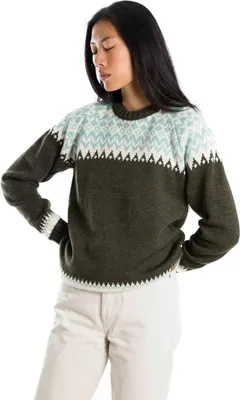 Produktbild von Fuza Wool of Denmark Damen Helga Wollpullover olive XXL