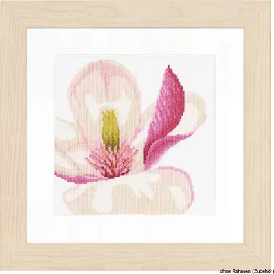 Produktbild von Lanarte Kreuzstichset "Magnolienblüte II Aida", Zählmuster