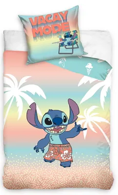 Obrázek produktu pro Letní povlečení Lilo & Stitch ombre bavlna 140x200