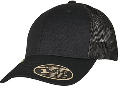 Immagine prodotto di FLEXFIT 110RA | 110 Recycled Alpha Shape Trucker Cap - Colore: Nero - Taglia: Unica
