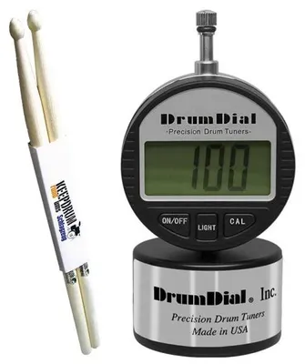 Produktbild von Drum Dial Digital Schlagzeug Stimmgerät DDD mit Schlagzeugstöcken
