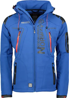 Produktbild von Geographical Norway Herren Softshell Jacke Techno mit Kapuze, Hosengröße:S, Farbe:Dunkelgrau