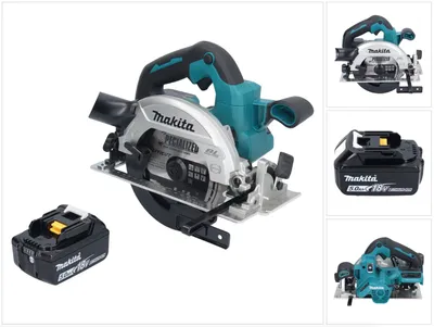 Zdjęcie produktu dla Makita DHS 661 T1 Akumulatorowa pilarka tarczowa 18 V 165 mm bezszczotkowa + 1x akumulator 5,0 Ah - bez ładowarki