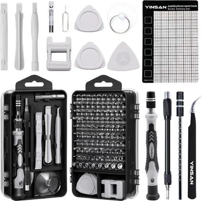 Produktbild von Famanu Schraubendreher Set 115-teilig - Mini Werkzeugset für Elektronik und Smartphones